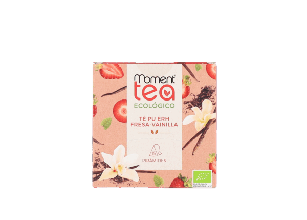 Té Rojo Pu Erh con Fresa y Vainilla Ecológico