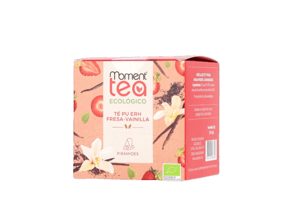 Té Rojo Pu Erh con Fresa y Vainilla Ecológico - Imatge 2