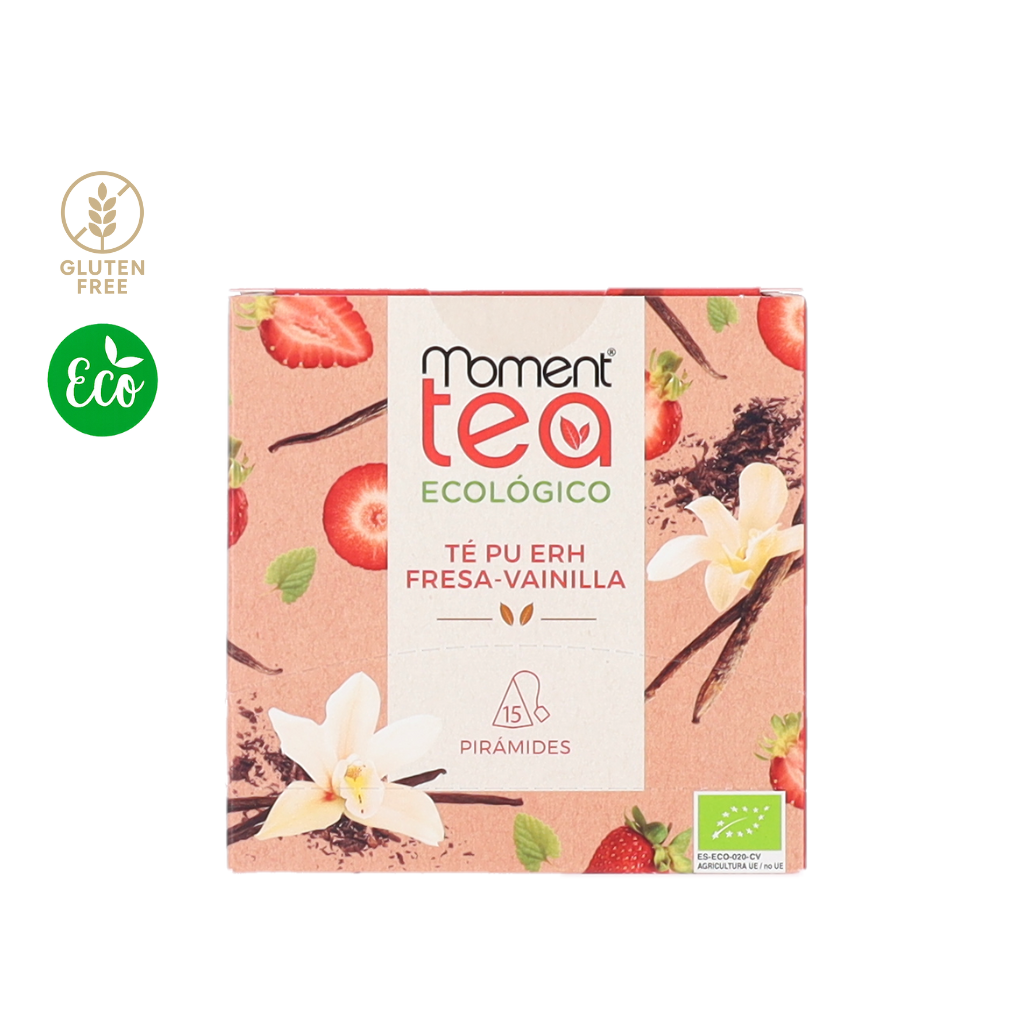 Té Pu Erh Fresa-Vainilla – Moment Tea Ecológico